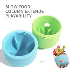 Dispensador de fugas de aperitivos de juguete para perros con bola masticable de silicona ecológica para alimentación de perros y enriquecimiento durante el tiempo de juego - Product Image 3