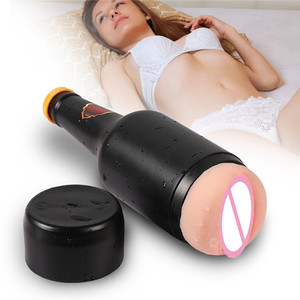 الجملة مخصص رجل الجنس لعب الجيب الهرة ذكر كوب البيرة زجاجة Masturbator - Product Image 4