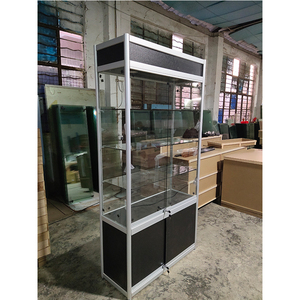 Fournitures automobiles Modèle manuel d'échantillon vitrine pour <span class=keywords><strong>pharmacie</strong></span> Vitrine en verre personnalisée pour tabac vin avec étagère d'éclairage LED - Product Image 4