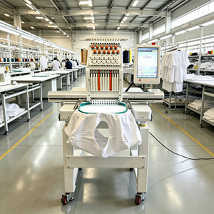 Machine à broder informatisée monotête 1000 tr/min pour broderie de casquettes plates et de vêtements – Offre Spéciale - Product Image 1
