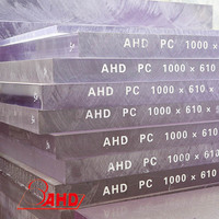 15mm 20mm 25mm 30mm 35mm Protection UV 620mm * 1000mm Feuille de PC en plastique polycarbonate pour serre agricole