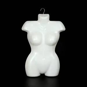 Mode Meisje Vrouw Kledingwinkel Vrouwelijke Mannequin Bovenlichaam Zwart Wit Half Lichaam Mannequin