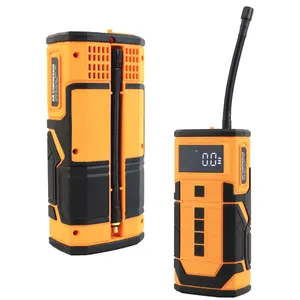 Arrancador de batería con compresor Paquete de refuerzo de batería portátil 150PSI Inflador de neumáticos automático 12V 600A Arrancador de pico con abrazaderas de puente - Product Image 1