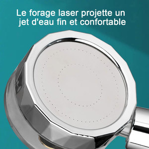 High-Pressure Handheld Turbo <b>Fan</b> Shower Head with 5 Filters Mirror Finish Water Saving Rainfall <b>Spray</b> Bathroom Accessories - Product Image 5