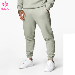 HUCAI Custom Logo Gym Wear 93% <strong>Polyester</strong> 7% Spandex Side Stripe Tracksuit Training Track Pants Men <strong>Joggers</strong> - Product Image 1