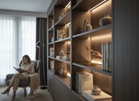 Lampe LED pour étagère, éclairage profilé, éclairage double face haut/bas pour armoire, éclairage en aluminium pour étagère YB1033-44-1