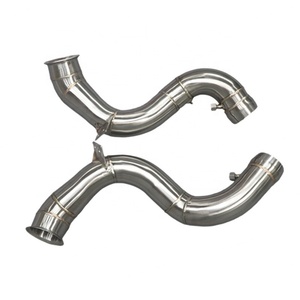 Tuyaux d'échappement en acier inoxydable 304 pour Mercedes Benz GLE63 W167 AMG 4.0T 2020+  Tuyau d'échappement droit - Product Image 1