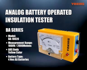 เครื่องทดสอบฉนวนแบบอนาล็อก 500V 1000MΩ |   ผลิตในอินเดีย |   ความแม่นยำ ±5% |   เครื่องทดสอบอินฟราเรดสำหรับสายมอเตอร์และหม้อแปลงไฟฟ้า |   BA-5010 - Product Image 4