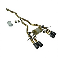 Tuyau d'échappement en acier inoxydable JYD, section intermédiaire à haut débit, tuyau de dérivation pour BMW G80 M3 M2 G87 avec embout M