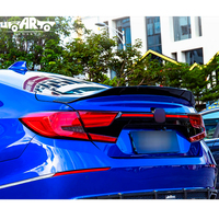 Usine d'accessoires automobiles Haosheng, aileron de coffre arrière de type R en fibre de carbone ABS pour Honda Accord 10e génération 2018 2019 2020 2021