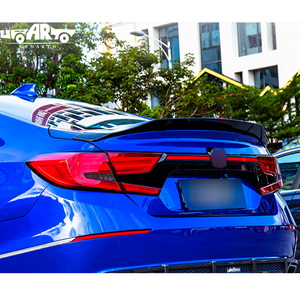 Haosheng — accessoires de voiture en Fiber de carbone ABS, becquet de coffre arrière Style <span class=keywords><strong>R</strong></span> pour <span class=keywords><strong>Honda</strong></span> Accord 10ème génération 2018 <span class=keywords><strong>2019</strong></span> 2020 2021 - Product Image 5