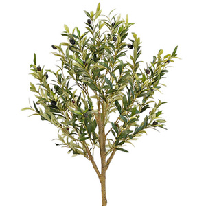 Arbre d'olivier artificiel personnalisé de 5 pieds à 8 pieds, aspect naturel, avec des branches en bois vert, faux ornemental, Azeitona Les Oliviers Olivo - Product Image 1