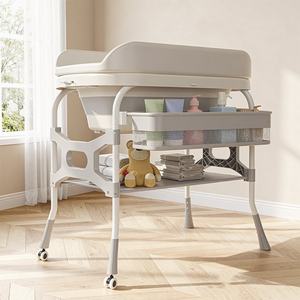 <span class=keywords><strong>Table</strong></span> à <span class=keywords><strong>langer</strong></span> 3 en 1 en gros, station de soins et de bain, pliable et réglable en hauteur. - Product Image 5