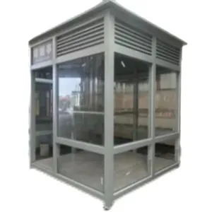 Pronto per l'uso parete di vetro nuovo Design durevole su misura a buon mercato telaio in acciaio prefabbricato cabina di fumo