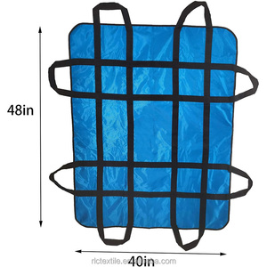 Bâche résistante et imperméable en PVC enduit, ignifuge, de grande résistance, 48 po x 40 po, avec poignées et sangles - Product Image 5