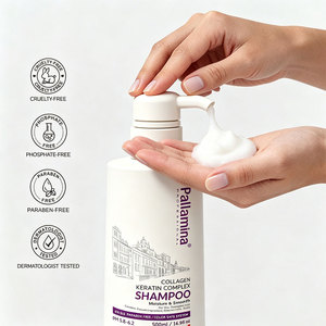Champú Pallamina con Logotipo Personalizado OEM Vegano <span class=keywords><strong>Sin</strong></span> <span class=keywords><strong>Sulfatos</strong></span> Fórmula Italiana Marca Privada Champú Capilar <span class=keywords><strong>Herbal</strong></span> Orgánico con Aceite de Argán - Product Image 5