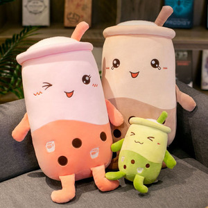 Juguetes de Peluche Kawaii en Forma de Taza de Té con Leche Boba, Peluches de Burbujas Rellenos de Algodón PP, Muñeca de Peluche, Regalo de Cumpleaños o Días Festivos para Niños - Product Image 2