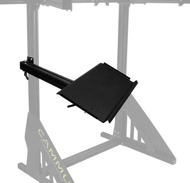 CAMMUS Triple Monitor Stand Adjustable 27-32 Curved Screens Racing Simulator Rig Heavy Duty Alum Frame VESA Mount