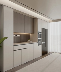 Buffet avec réfrigérateur intégré, armoire multifonctionnelle, ensembles de meubles de salle à manger personnalisés - Product Image 5