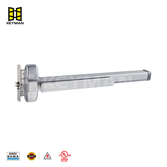 KEYMAN High Security Commercial Panic Exit Device Emergency Urgent Fire Escape Door Push Bar Double American Door Lock Panic Bar