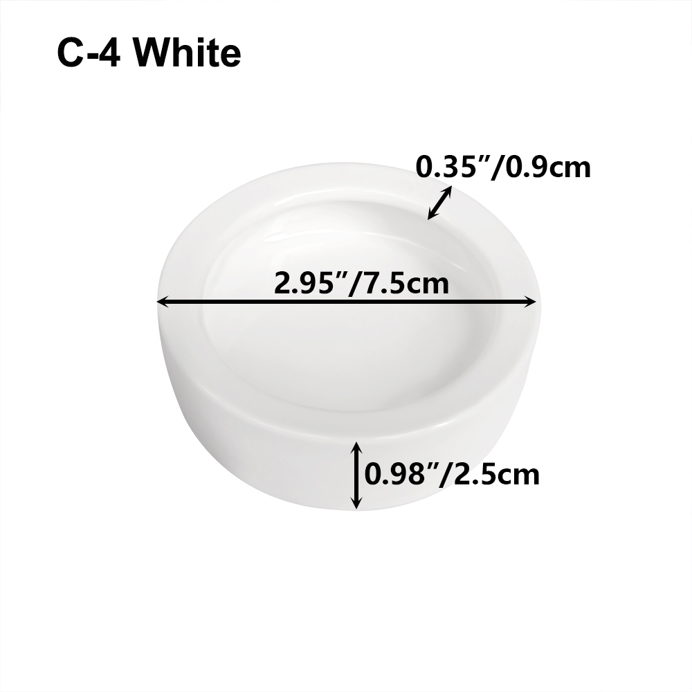 Blanco redondo C-4 de cerámica