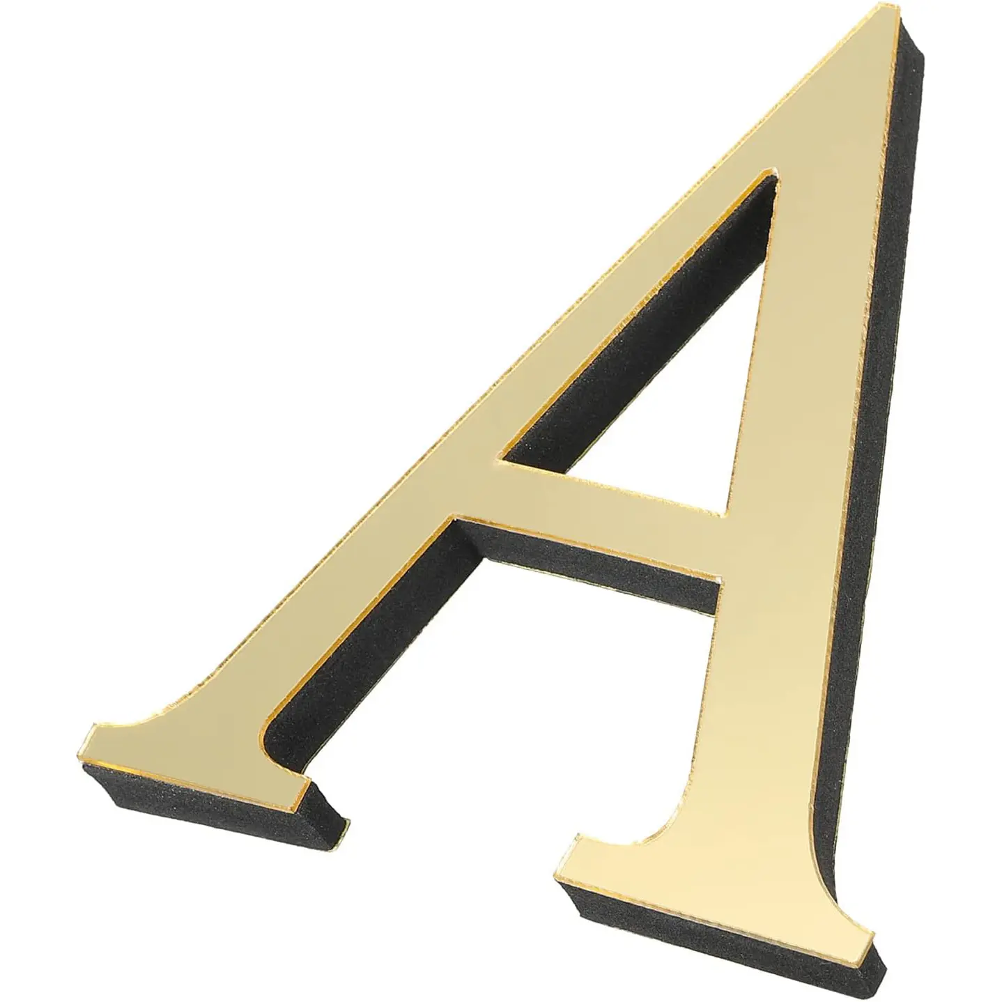 Espelho 3D Alfabeto Acrílico Adesivos de Parede Carta Auto-Adesivo Home Decor Letras Sinal para Decoração para Casa DIY Art Sticker