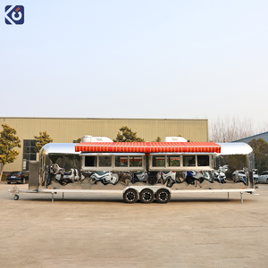 CAMPTRL Remorque alimentaire mobile pour crème glacée et café, chariot de vente entièrement équipé pour la restauration extérieure, taille personnalisée, camion de restauration pour hot-dogs et pizzas - Product Image 3