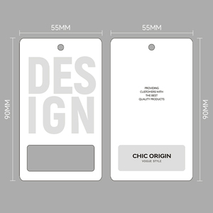 Tùy chỉnh giấy quần áo treo tag in logo quần áo thẻ tông nhãn hangtags tùy chỉnh TAG với logo - Product Image 5
