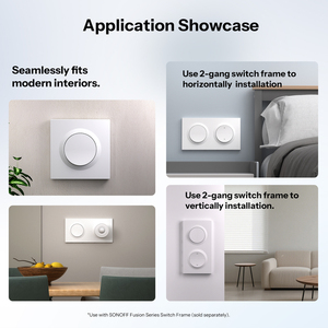 Interrupteur mural intelligent Zigbee ZBMINIL2-<span class=keywords><strong>E</strong></span> Série Fusion Orb-ZBW1L PC, aucune neutre requise, intégration transparente, compatible Home <span class=keywords><strong>Assistant</strong></span> - Product Image 3