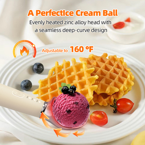 Cuchara Eléctrica para Helado con Temperatura Ajustable 120 ° F 140 ° F 160 ° Batería F de Larga Duración de 2600 mAh - Product Image 3