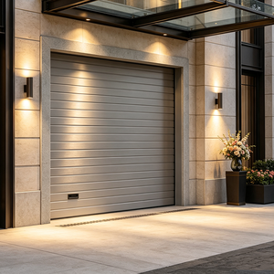 Portes de garage à enroulement en aluminium, résistantes à la chaleur et imperméables, avec garantie d'un an - Product Image 1