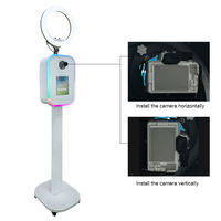 Kit de photomaton portable tout-en-un avec éclairage LED moderne, montage rapide, pour iPad, appareil photo reflex numérique
