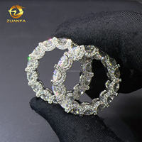 Bague d'éternité en argent sterling 925 avec certificats GRA, sertie de moissanite 5 mm, pour mariée, vente en gros