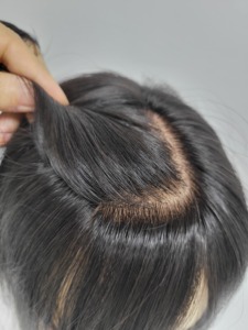 Postizo de Cabello Humano Liso de 12 Pulgadas con Clip, Colores Naturales, WIGTS Premium, Estilo Ligero, Acabado Brillante, Uso Diario - Product Image 4