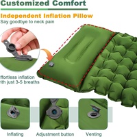 Matelas Gonflable de Luxe Pliable en TPU, Design Moderne, 79 pouces, pour Aventure en Plein Air et Camping, Pompe Incluse