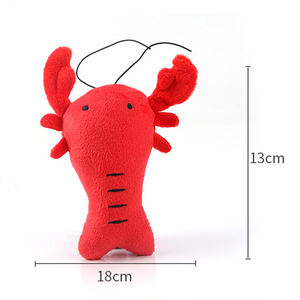 Özel köpek peluş oyuncak istakoz balık şekilli köpek Squeak Chew oyuncak - Product Image 5