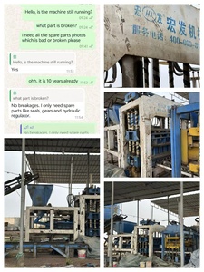 เครื่องทำบล็อกคอนกรีตแบบอัตโนมัติเต็มรูปแบบ QT4-15 เครื่องจักรผลิตอิฐบล็อกซีเมนต์แบบประสาน งานออนไลน์ ทำงานจากบ้าน - Product Image 6