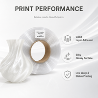 Filamento PETG Básico Transparente, Impresión Suave, Alta Resistencia, Filamento PETG Transparente para Impresión 3D