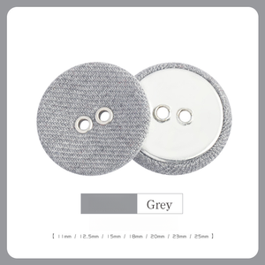 Nút kim loại giá rẻ tùy chỉnh 2 lỗ tròn bọc vải, nút khuy kim loại cho áo sơ mi, áo len, áo khoác, giày dép, vải, phụ kiện tự làm - Product Image 6