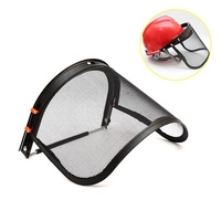 [Usine] Casque de sécurité pour tondeuse à gazon avec écran facial en treillis d'acier et support en aluminium - Protection pour tronçonneuse, débroussailleuse et coupe-bordures