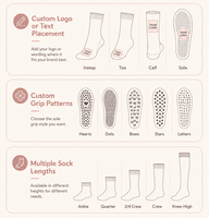 Chaussettes de yoga et de pilates personnalisées avec logo pour femmes, respirantes, tricotées, antidérapantes, chaussettes de sport, chaussettes de yoga pour la saison d'automne