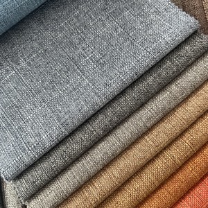 Textiles et décorations pour la maison, tissu aspect lin 100% polyester, tissu d'ameublement aspect lin pour canapé, chaise, coussin, nappe - Product Image 2