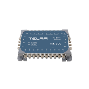 Telra TM-01008 Multiconmutador de TV Satelital Profesional 10x8 para 2 Satélites, en Cascada, 8 Salidas, Metálico, 12V, Receptor SMATV para Hotel y Apartamento - Product Image 2