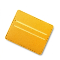 Dompet Kartu Kulit PU Murah Grosir 2 Slot Kartu Tipis Minimalis Anti Pembajakan Logo Custom untuk Pria Wanita Hadiah Promosi