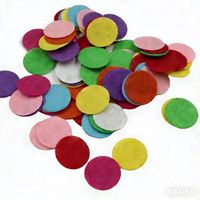 Cercles en feutre polyester écologique rigide de 2/3/4/5 cm, épaisseur 1 mm, couleurs vives, pour projets d'artisanat et d'art DIY (Échantillons gratuits)