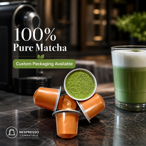 Japanese Style Ceremonial Grade Matcha Capsules Compatible With Nespresso Machines Organic Healthy Green <b>Tea</b> Pods Bulk - Product Image 1