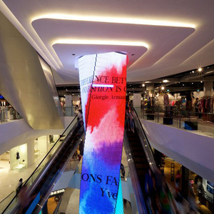 Écran LED flexible numérique P5 en promotion, panneaux d'affichage incurvés pliables couleur pleine, 55 pouces, pour intérieur et ascenseurs, P5 Flexib - Product Image 3
