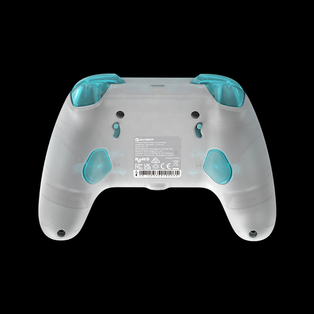 GameSir T7 Pro W Transparent Floral Wired Game Controller Hall Effect Joystick RGB Light Dual Vibration Gamepad for Xbox PC