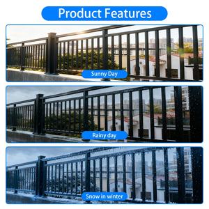 SUNTO ücretsiz ayakta alüminyum alaşımlı çit paneli 8ft avustralya toz kaplı kolayca monte Yard dekoratif bahçe kafes 3D - Product Image 4