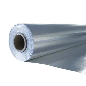 Reflective Insulation Fireproof Aluminum Foil Backed Woven Fabric Radiant Barrier Attic Insulation Sheet